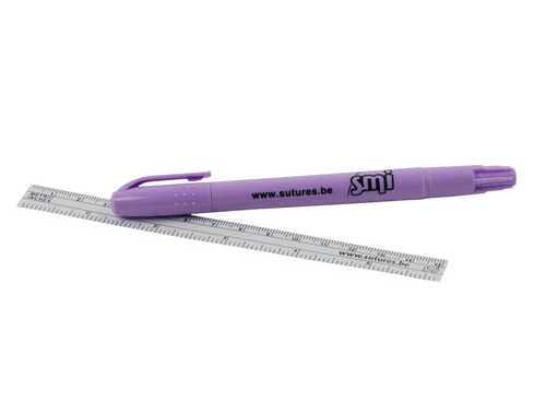 MARCADOR CIRÚRGICO PARA PELE CANETA DUPLA SMI