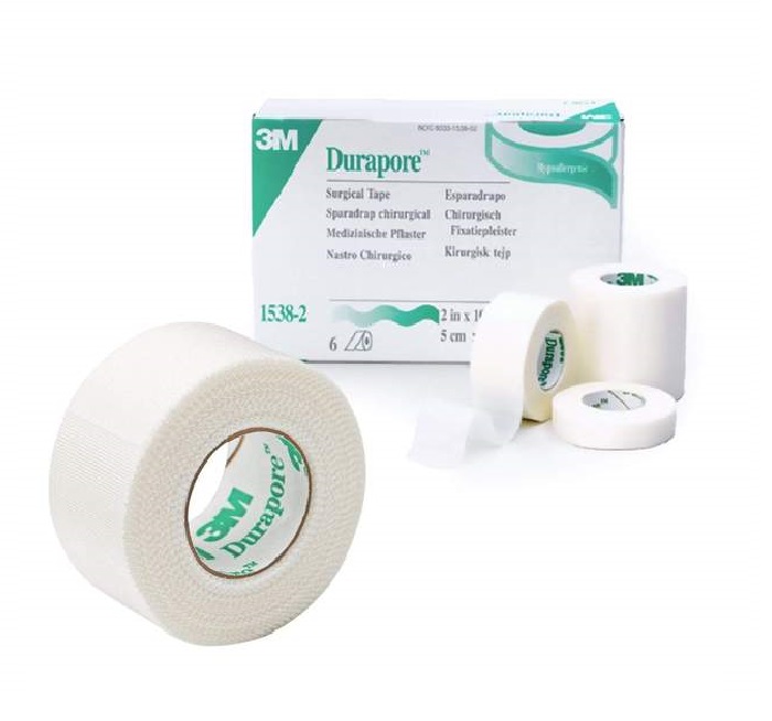 Adesivo De Seda Sintética Hipoalergénico Durapore