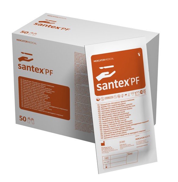LUVA CIRÚRGICA LÁTEX SEM PÓ SANTEX