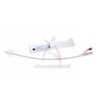 Algália Foley 2 Vias Silicone Com Seringa Pré-Cheia Aquaflate Glycerin (178000)